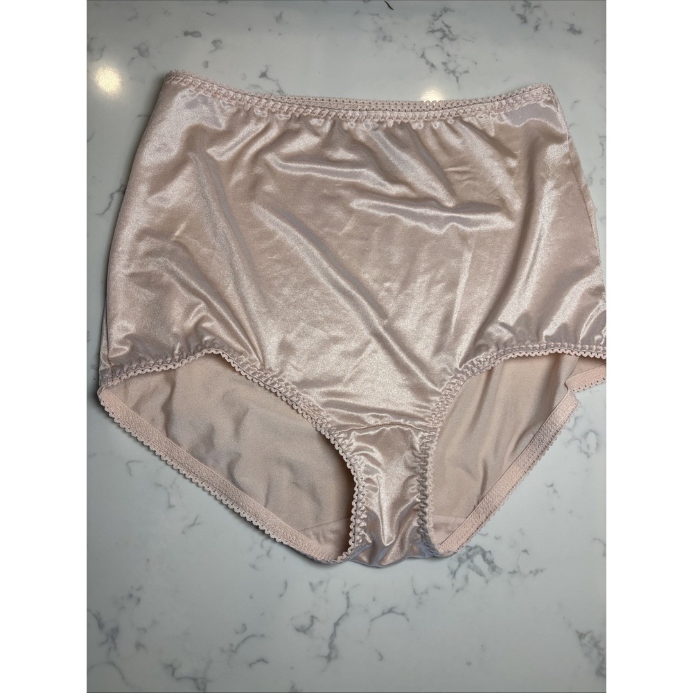 Vanity Fair Panty Granny Nylon Satin Nude Color Sz 8 XL‎ New No Tags